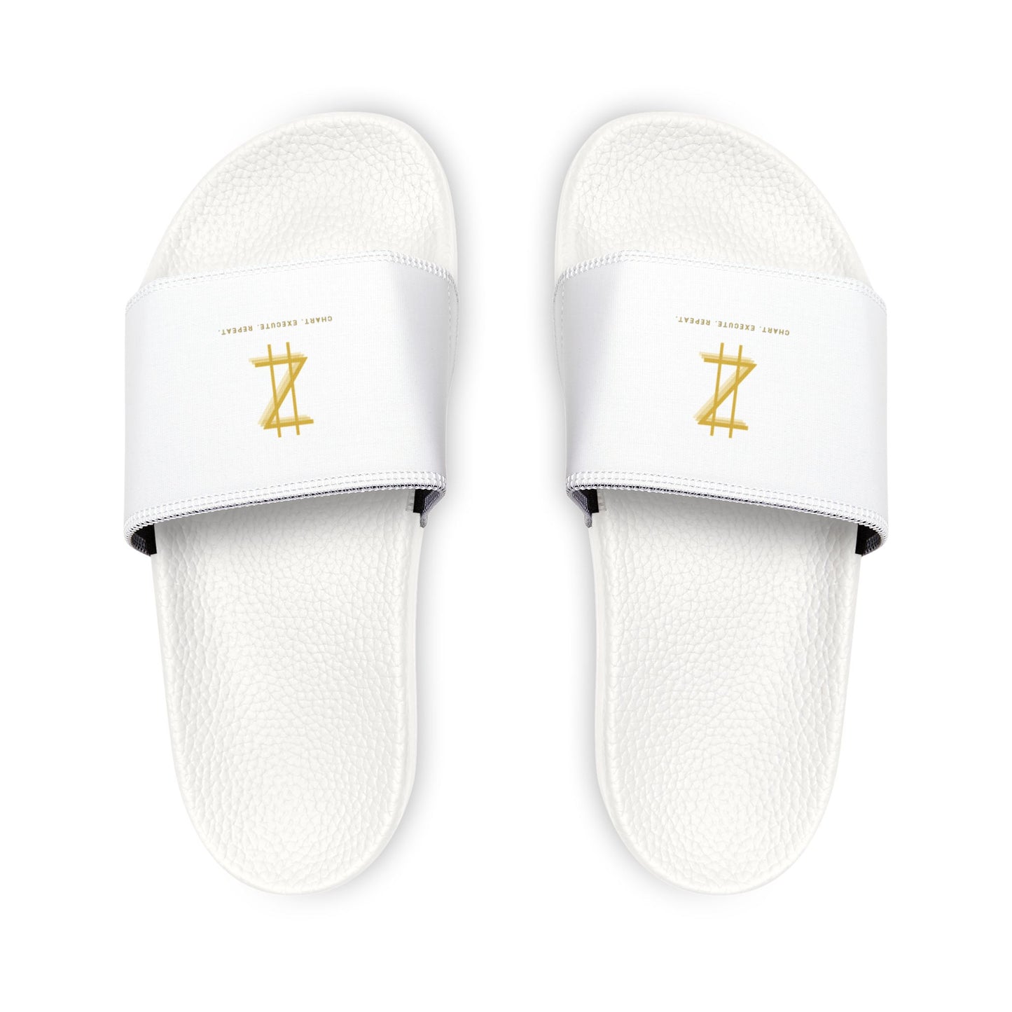 Slippers - White & Gold