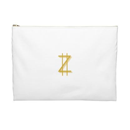 Accessory Pouch - White & Gold