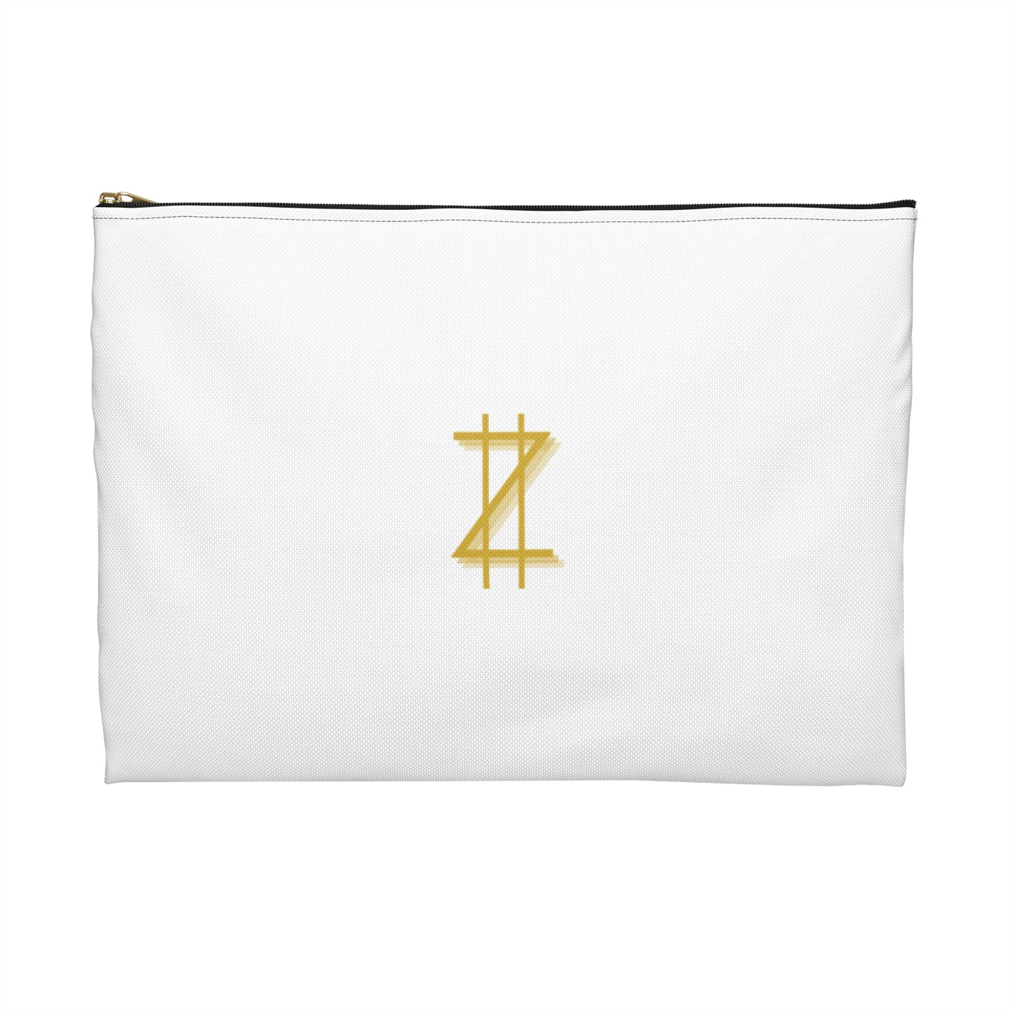 Accessory Pouch - White & Gold