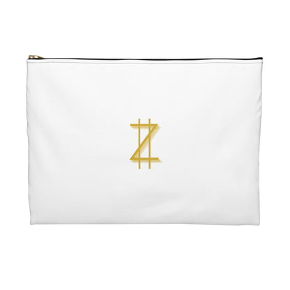 Accessory Pouch - White & Gold