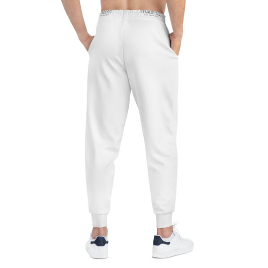 Men's White Athletic Joggers - 'I'm Different.' Statement Joggers for Comfort and Style