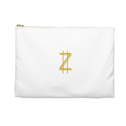 Accessory Pouch - White & Gold