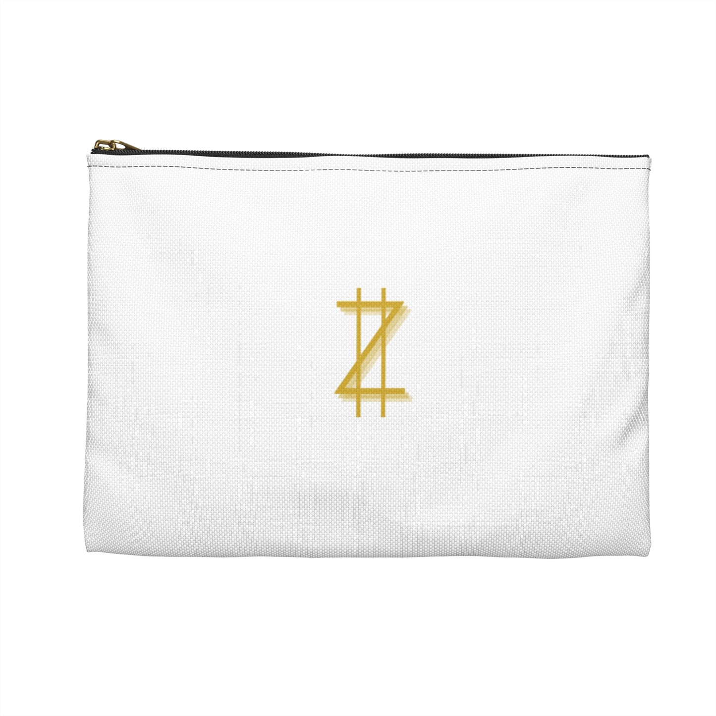 Accessory Pouch - White & Gold