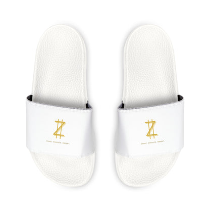 Slippers - White & Gold