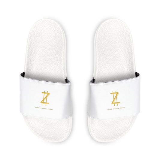 Slippers - White & Gold