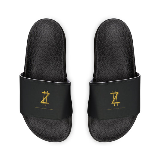 Slippers - Black and Gold