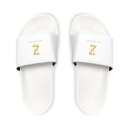 Slippers - White & Gold