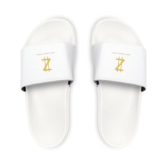 Slippers - White & Gold